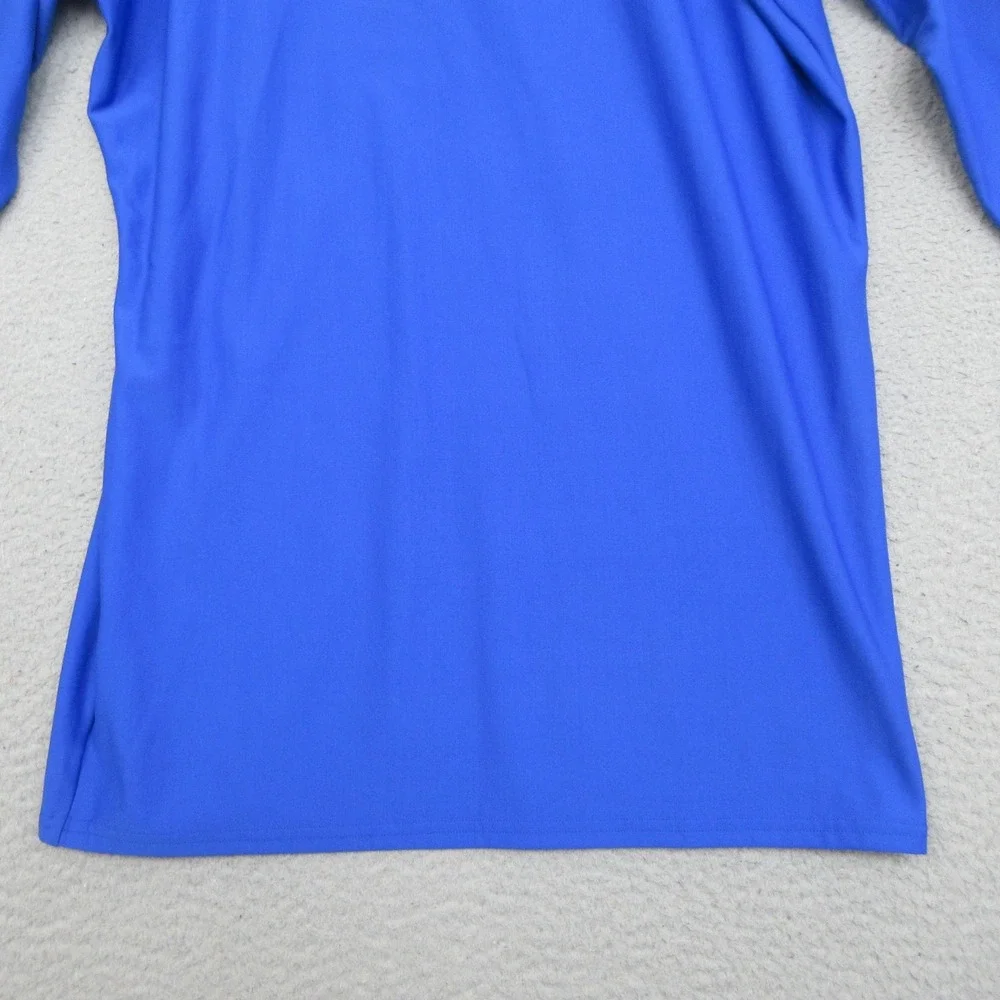 Vintage Under Armour Base Layer Shirt Mens XXL Blue Compression Mock Neck Y2K